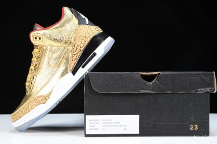 JORDAN 3 GOLD AIR AJ3-933512 OSCARS 2020 JHT 0808